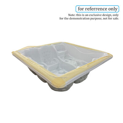 Semi-Finished Acrylic Shell for Outdoor Spa Pool, Wood-fired Hot Tub Insert FRP Reinforcement, Outdoor Whirlpool Shell