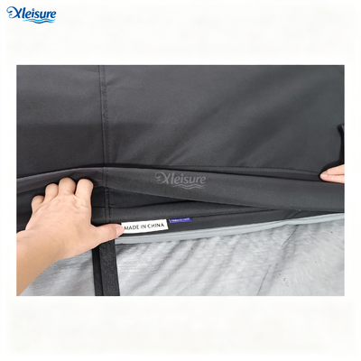 ODM Rectangular Bathtub Roll Cover PU Leather Waterproof Thermal Insulation Folding Spa Hot Tub Dust Cover