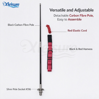 Factory Wholesale Stationary Swim Tether Pole Adjustable Swimming Pool Static Training System High Quality Support Custom